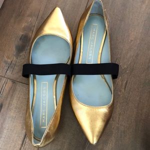 Marc Jacobs Gold slip ons
